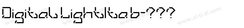 Digital LightIta b字体转换 Digital LightIta b字体转换